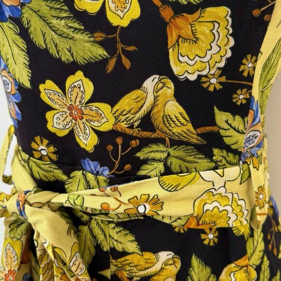 Farm Rio Square-Neck Floral Jumpsuit Wide Leg Smocked Back L NWT - Picture 6 of 16